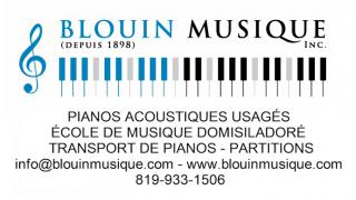 Blouin Musique Inc. à Sherbrooke offrant des services et/ou produit tel que Musique / Multimédias fait partie du répertoire de PME d'ICI un répertoire que propulse gratuitement les entreprises Québécois.